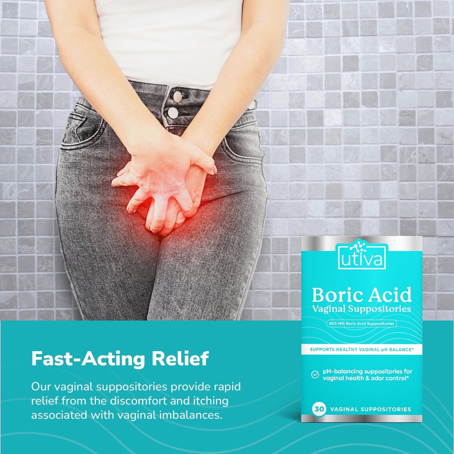 Boric Acid + Applicators Bundle - Utiva USA